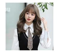 Wigs, Fashion Elegant Grey-Brown Long Wavy Wig: Your Stylish Companion for Daily Wear & Party Perfection,Wigs Human Hair