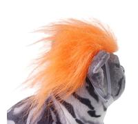 Wigs for Cats, Dog Orange Dress Up, Cat Cosplay Decoration Pet Headwear Costume for Halloween Christmas Travel Indoor Outdoor Gathering Home Puppy Kitten