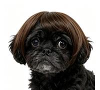 Wigs for Dogs Adjustable Human-Style Funny Bangs