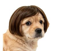 Wigs for Dogs Adjustable Human-Style Funny Bangs