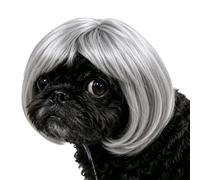 Wigs for Dogs Funny Adjustable Human-Style Bangs Pet Costume