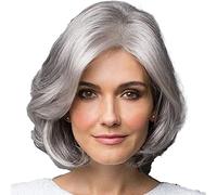 Wigs For Lady Wigs For Women Middle Aged And Old Women'S Short Silver Gray Wig Synthetic Wigs For Daily Life And Cosplay