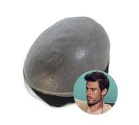 Wigs for men Toupee for Men Human Hair Replacement Systems 0.03mm Ultra Thin Skin Base Men's Hairpiece Mens toupees(1,6x8)