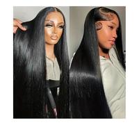 Wigs for Women 13x4 HD Lace Front Wig Brazilian Straight Human Hair Wig For Women 200 Density 13x6 Transparent Lace Frontal Wig Curly wig(13x6,26inch)