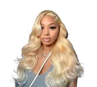 Wigs for Women 13X6 Blonde Body Wave Human Hair Wigs Hd Lace Front 250 Density for Women Pre Plucked(30inches)
