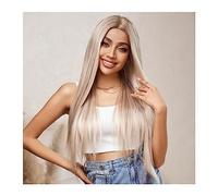 Wigs for Women Blonde Lace Front Synthetic Wig Long Straight with Highlight Natural Hair Wig for Women Heat Resistant Cosplay Wig High Density for Party Cosplay Wig