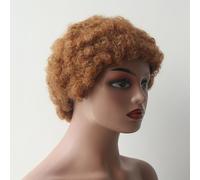 Wigs for Women Curly Bob Human Hair Wigs Color for Women Short Pixie Cut Wig Human Hair Wig Lace Front Wigs(Medium Brown)