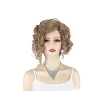 Wigs for Women Light Brown Gold Asymmetrical Short Curly Wig For Women's Daily Personality