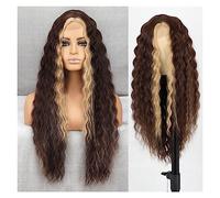 Wigs for Women Long Black Synthetic Wavy Wig for Women Brown Black Burgundy Blonde Wig for Everyday Party Cosplay Wig for Daily Party Use(Color:8)