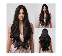 Wigs for Women Natural Party Lolita Hair Wigs Long Wavy Ombre Brown Platinum Blonde Synthetic Wigs for Women Heat Resistant Wig for Daily Party Use(Color:LC2019-1 wig)