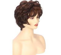 Wigs for Women,Natural Wig, Clothing Wig,Fluffy Short Curly Wig Headgear,Natural Daily Use Hair Suitable for Middle-Aged and Old Women A (A)