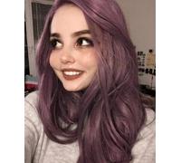 Wigs for Women,Rose net Purple Wavy Long Curly Hair,Fashion Wig Cover,Natural Synthetic Heat Resistant,Best Wigs for Halloween/Fancy Dress/Cosplay/Party (Purple 65cm)