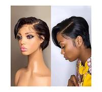 Wigs for Women Short Pixie Cut Wigs 13×4×1 Lace Frontal Wig for Women Brazilian Human Hair Short Straight T Part Transparent Lace Front Wig for Party Cosplay Wig