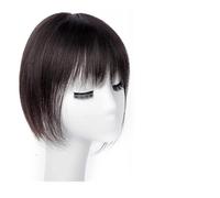 Wigs for Women The Top of The Head of Real Hair Patch Piece Old People Cover White Hair Real Short Hair Wig Piece Women Fluffy Wig Piece Women's Wig(12-(13-14)20CM-brown)
