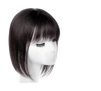 Wigs for Women The Top of The Head of Real Hair Patch Piece Old People Cover White Hair Real Short Hair Wig Piece Women Fluffy Wig Piece Women's Wig(15-(13-14)25CM -black)