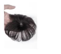 Wigs for Women The Top of The Head of Real Hair Patch Piece Old People Cover White Hair Real Short Hair Wig Piece Women Fluffy Wig Piece Women's Wig(01-(7-7)10CM-black)