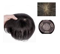Wigs for Women The Top of The Head of Real Hair Patch Piece Old People Cover White Hair Real Short Hair Wig Piece Women Fluffy Wig Piece Women's Wig(05-(10-10)15CM-black)
