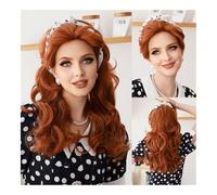 Wigs for Women Wig mermaid dress up long curly hair ice blue gradient mermaid Cosplay wig Curly wig(ILoveLucy)