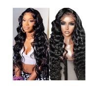 Wigs HD Transparent Swiss Lace Wigs for Women, Brazilian Remy Hair 13x4 13x6 Loose Wave Lace Front Wig 4x4 5x5 6x6 Lace Closure Wig with Baby Hair Lace Wig(13X4 lace wig 180 density,38inch)