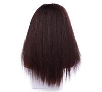 Wigs Human Hair Hair Replacement Wigs Synthetic Hair Wigs For African American Women Natural Black 18-22 Inch Afro Wig Human Hair Braiding Hair(D,18inches)