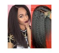 Wigs Human Hair Kinky Straight Lace Front Wig 13×4 HD Transparant Human Hair Wigs for Black Women 14-40 Inch Long Brazilian Remy Yaki Straight Lace Wig Lace Wig(150 density,24inches)