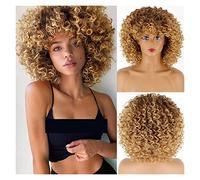 Wigs Human Hair Short african wig, wig women's heat resistant fiber wig Human Hair Braiding Hair