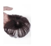 Wigs Human Hair The Top of The Head of Real Hair Patch Piece Old People Cover White Hair Real Short Hair Wig Piece Women Fluffy Wig Piece Human Hair Braiding Ha,04-(7-7)10CM-brown