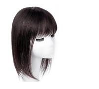 Wigs Human Hair The Top of The Head of Real Hair Patch Piece Old People Cover White Hair Real Short Hair Wig Piece Women Fluffy Wig Piece Womens Wigs(23-(10-12)30CM-black)