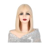 Wigs Human Hair Wig Head Cover, Women's Universal Cos Wig, Fashionable Natural Bangs Full Head Cover Womens Wigs(H)