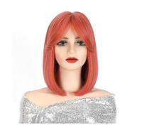 Wigs Human Hair Wig Head Cover, Women's Universal Cos Wig, Fashionable Natural Bangs Full Head Cover Womens Wigs(A)