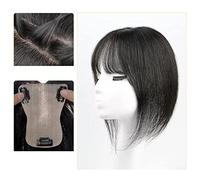 Wigs Human Hair Wig Piece Women's Head to Fill The Hair White Hair Piece Fluffy Increase The Amount of Real Hair Full Real People Wig Bangs Wig Womens Wigs(C)