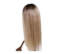 Wigs Human Hair Women's Mechanism High Temperature Silk Long Bangs Mid-section Top Gradient Black Long Straight Hair Chemical Fiber Hair Human Hair Braiding Hair