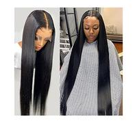 Wigs Long Straight Human Hair Wigs 13X4 13x6 Lace Front Wig Brazilian Human Hair 150% Density 4X4 Remy Hair Transparent Lace Closure Wigs for Women Women Wig (Size : 13X4 Wig 180 Density, Color : 8i