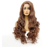 Wigs Long Wave Silky Heat-Resistant Synthetic Wig Natural Look Party European and Popular Models lace Wig Half Wig Crochet (26 Inches) (14 Inches)