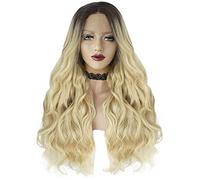 Wigs Long Wave Wig The New European and woman lace Front Wig Long Curly Hair Linen Synthetic Curly Hair Party Role Playing
