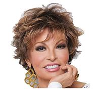 Wigs Middle Aged Women's Hair Replacement Wig, Wigs European And Ladies Short Curly 30 Cm,Pastel Wavy Daily Party Cosplay