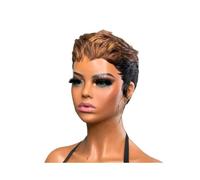 Wigs Short Human Hair Pixie Cut Wig for Black Women 1B and Blonde 613 Colored Short Bob Wigs Women Wig