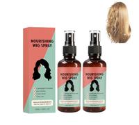 Wigs Sprays, Detangling, Frizzys Control, Hydrating Conditioning, Shine Wigs Care Sprays, for Synthetic and Human Hair Wigted, Lightweight No-Rinse Nourishing Wig Spray, Wig Volumizing Spray. (2PCS)