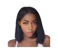 Wigs Straight Hair 4x4 Lace Closure Bob Wig Remy Brazilian Human Hair Wigs Transparent Lace Women Wig(10inches)