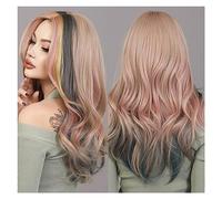 Wigs Synthetic Hair Wig Heat Resistant WIGS New Trend Highlight Middle Part Wavy Blonde Wig for Women Daily Cosplay Party Women Wig