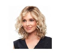 Wigs Wig Women Short Curly Hair in Pear Flower Perm Blonde Short Hair Synthetic Fiber Women Wig