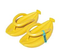 WIGSELBL Unisex Banana Flip Flops for Women Men Cloud Slides Sandals Pillow Non Slip Slippers Bathroom Shower Shoes for Bathroom Pool Beach(Yellow,EUR42-43)
