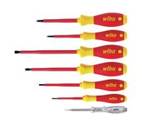 Wiha 00834 Softfinish® Electric Sl/Ph Screwdriver Set 7 Piece