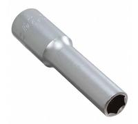 Wiha 1/4" Drive Deep Socket Inch, 6 Point. 1/4" x 2"/50mm OAL.