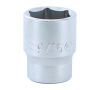 Wiha 1/4" Drive Deep Socket Inch, 6 Point. 9/16" x 2"/50mm OAL.