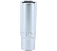 Wiha 1/4" Drive Socket Metric, 6 Point. 12.0 x 25mm OAL.
