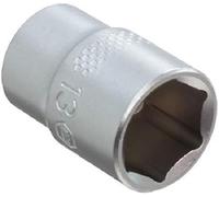 Wiha 1/4" Drive Socket Metric, 6 Point. 13.0 x 25mm OAL.