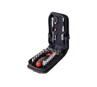 Wiha 1/4in Socket And Bit Set 40 Piece 6 Point With Case And Belt Clip WHA44684