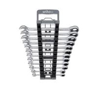 Wiha 12 Piece Ring Ratchet Spanner Set - High Quality Chrome Vanadium Steel