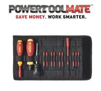 WIHA 13 Piece VDE SlimVario TORQUE Pz/Ph/Slot/Mondulo Screwdriver Set,40674